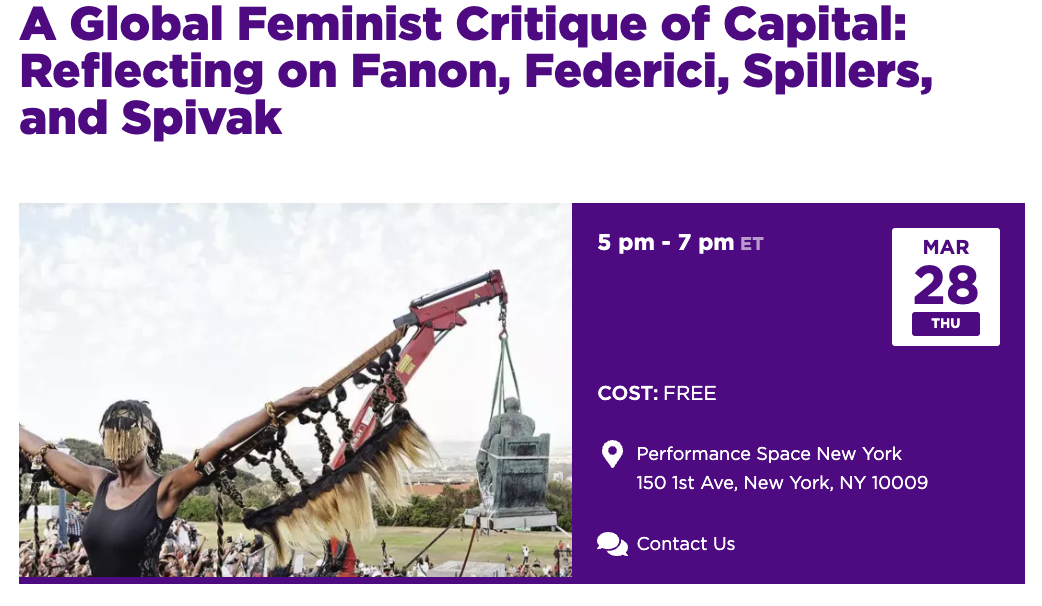 A Global Feminist Critique of Capital: Reflecting on Fanon, Federici, Spillers, and Spivak